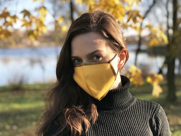 Maseczka bawełniana BLACK-BLACK 140116501